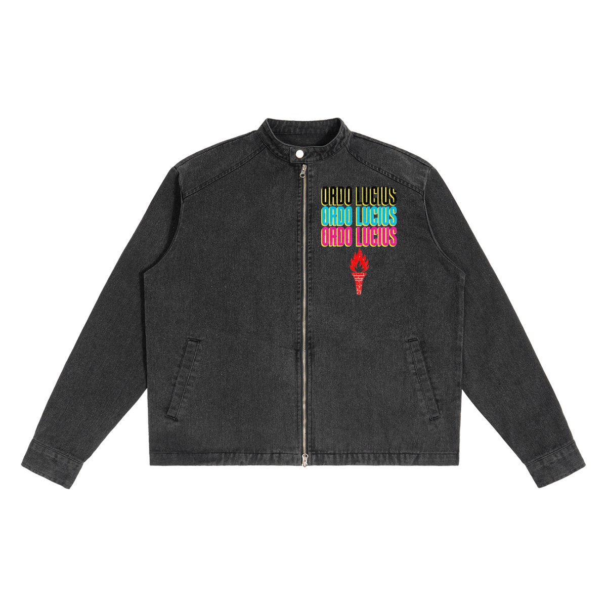 Lightbringersof2morro-pop art style-Denim Vintage Washed Jacket