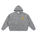 Lightbringersof2morro hoodie Unisex Leopard Print Waffle Full Zip Hoodie