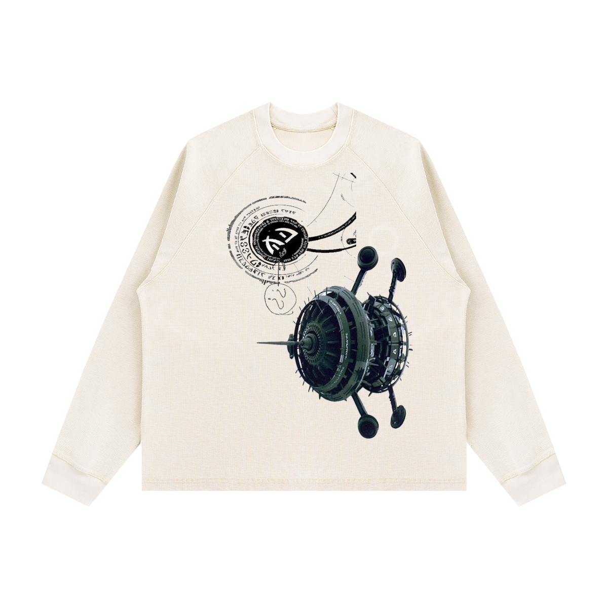 Unisex Vintage Wash Boxy  Waffle T-Shirt