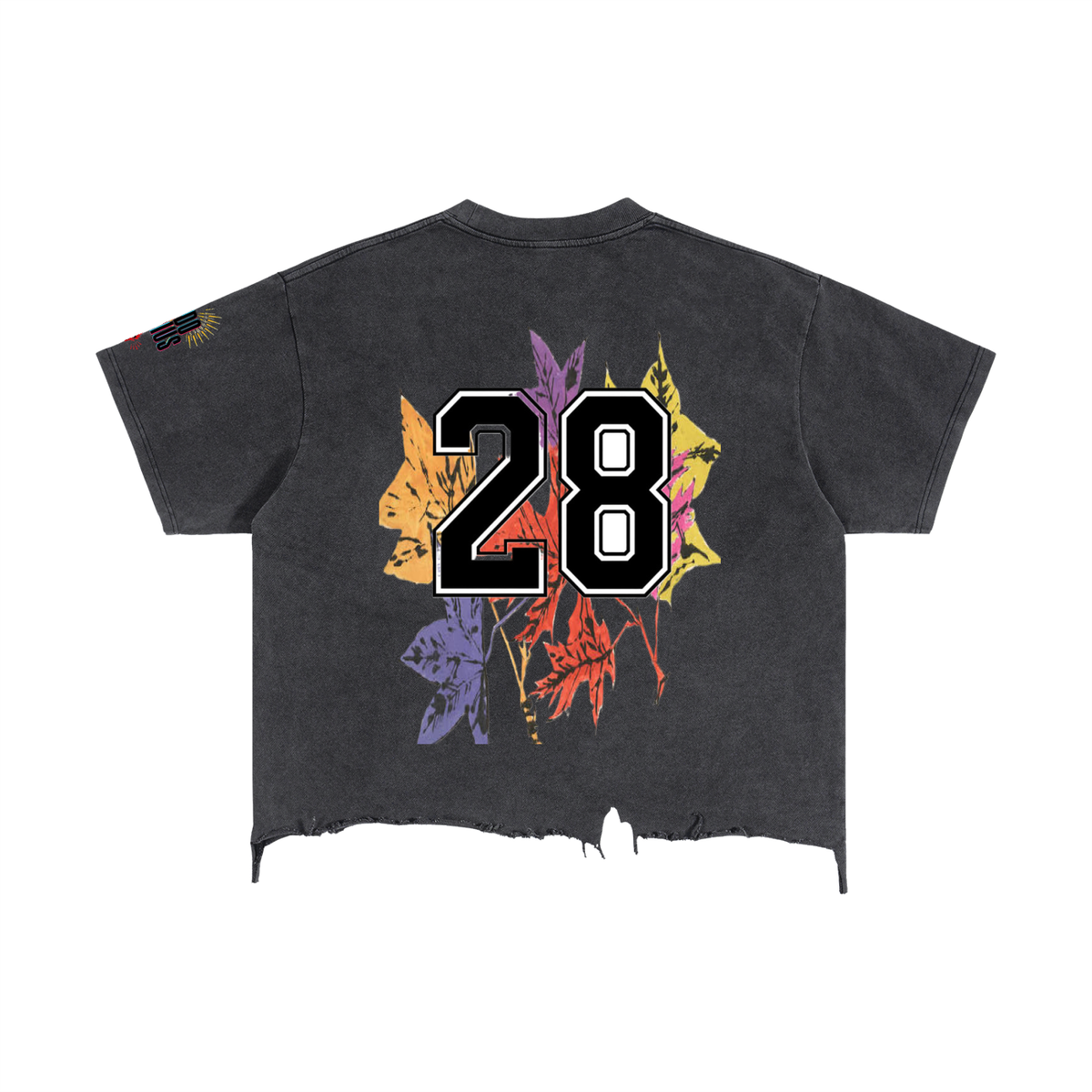 Michael Jackson pop art-Vintage Wash Boxy Distressed Hem T-Shirt