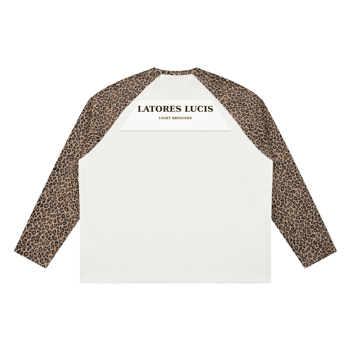 Fertility Goddess-Unisex Leopard Panel Waffle T-Shirt