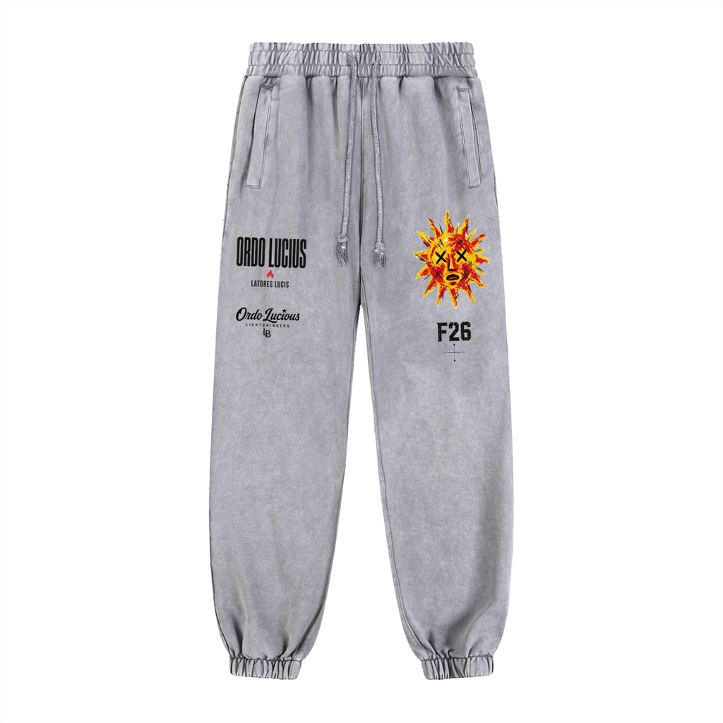 Lightbringersof2morro Snow Wash Heavyweight Jogged Sweatpants