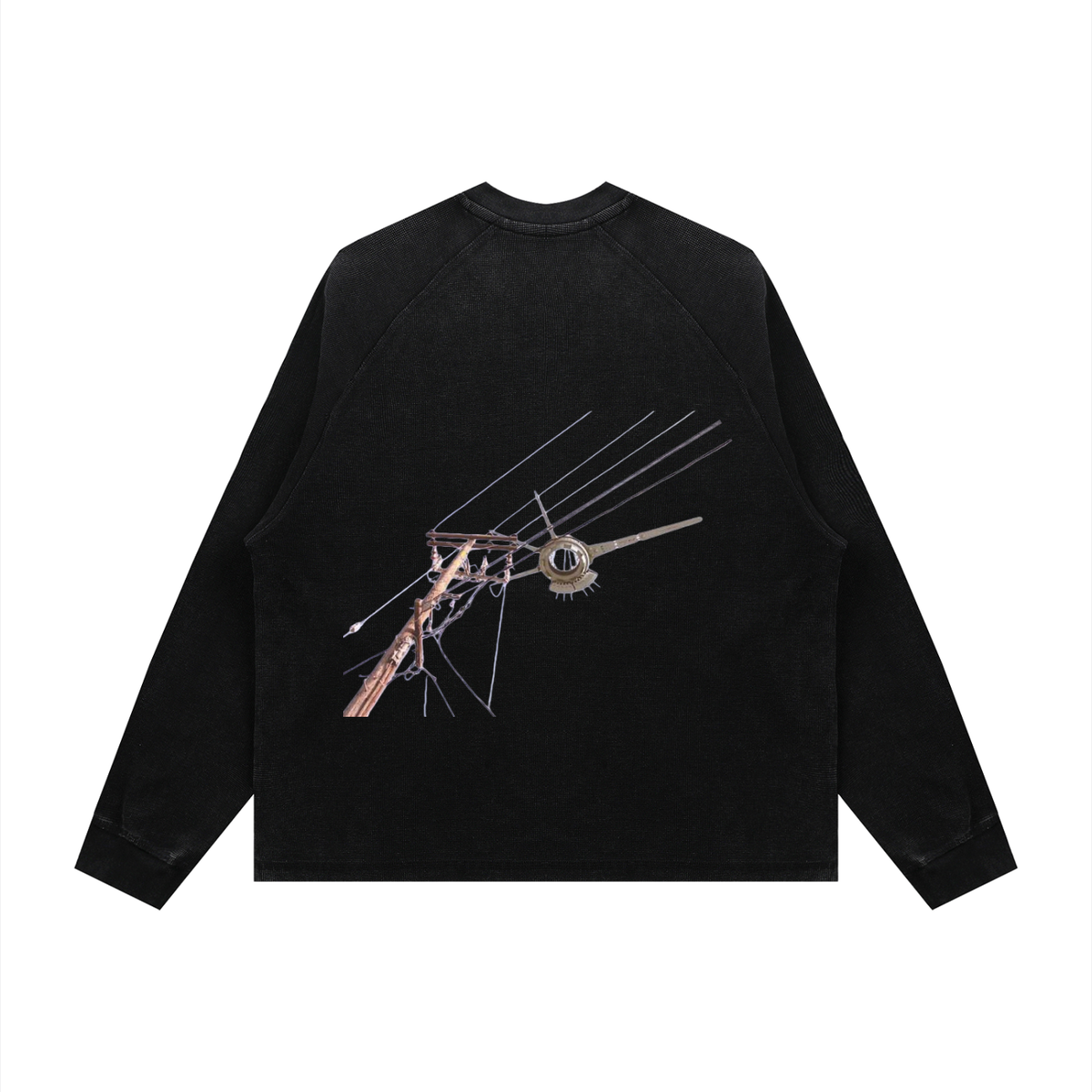 Unisex Vintage Wash Boxy  Waffle T-Shirt