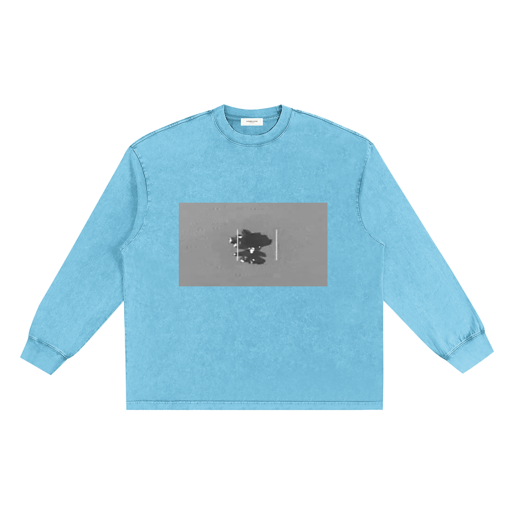 Snow Washed Frayed Edge T-Shirt
