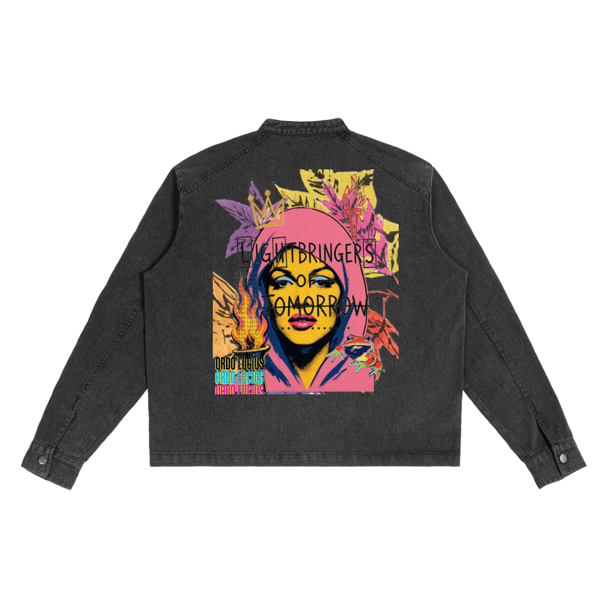 Lightbringersof2morro-pop art style-Denim Vintage Washed Jacket