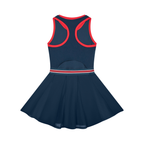 Fall winter dress-Women's Color Block A-Line Sleeveless Dress