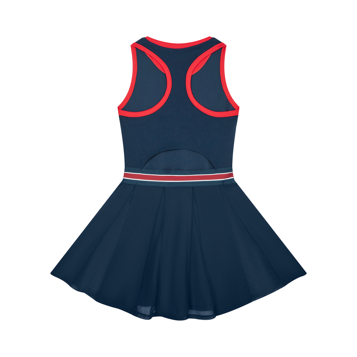 Fall winter dress-Women's Color Block A-Line Sleeveless Dress