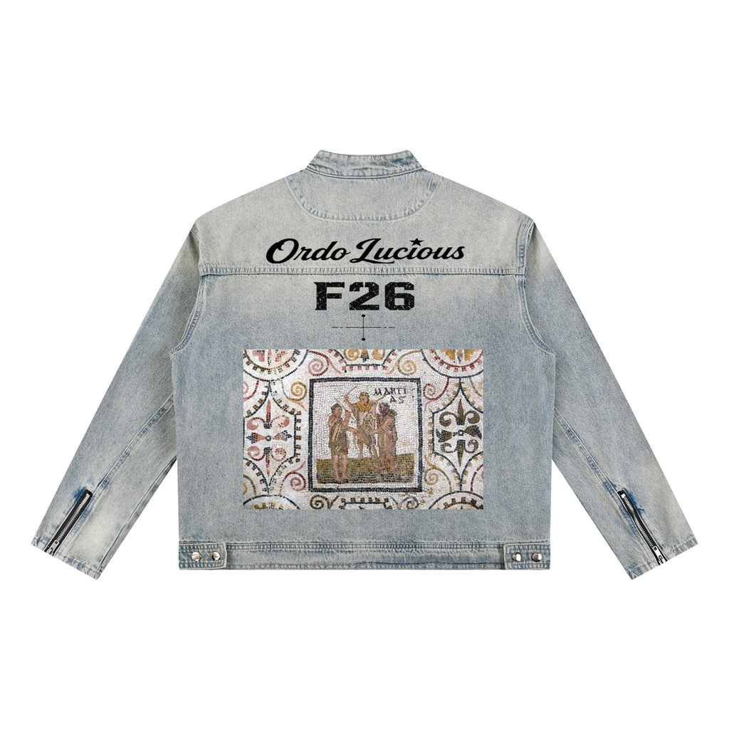 Ides of march-Vintage Wash Zip Denim Jacket
