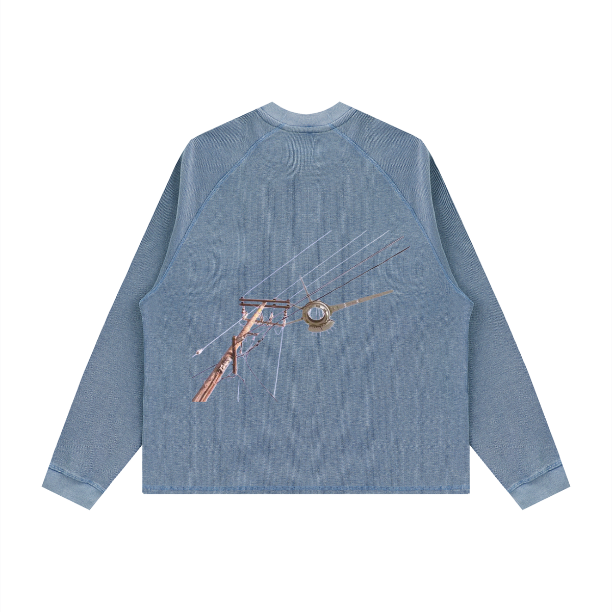 Unisex Vintage Wash Boxy  Waffle T-Shirt