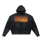 Why not -Unisex Sunfade Distressed Boxy Hoodie