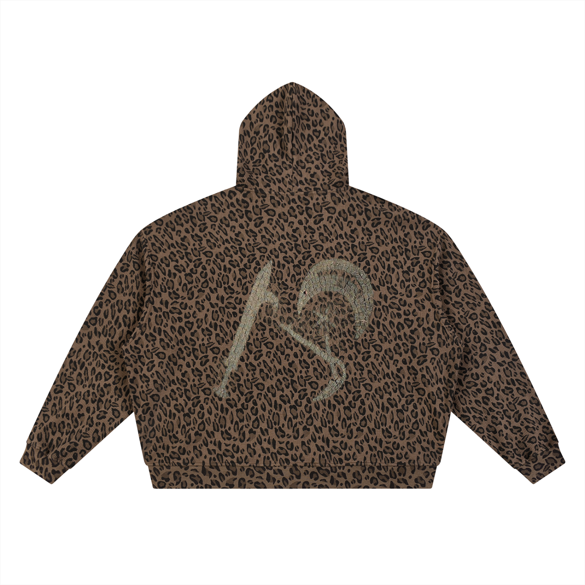 Lightbringersof2morro hoodie Unisex Leopard Print Waffle Full Zip Hoodie