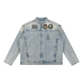 Ides of march-Vintage Wash Zip Denim Jacket