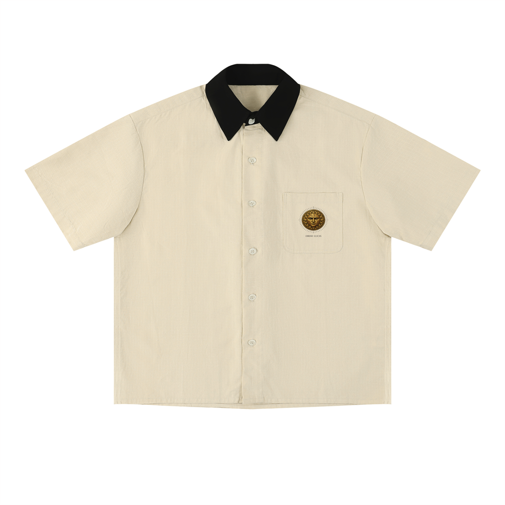Unisex Color Block Short Sleeve Shirt