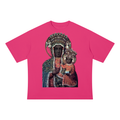 Black Madonna-Unisex Drop Shoulder Cotton T-Shirt
