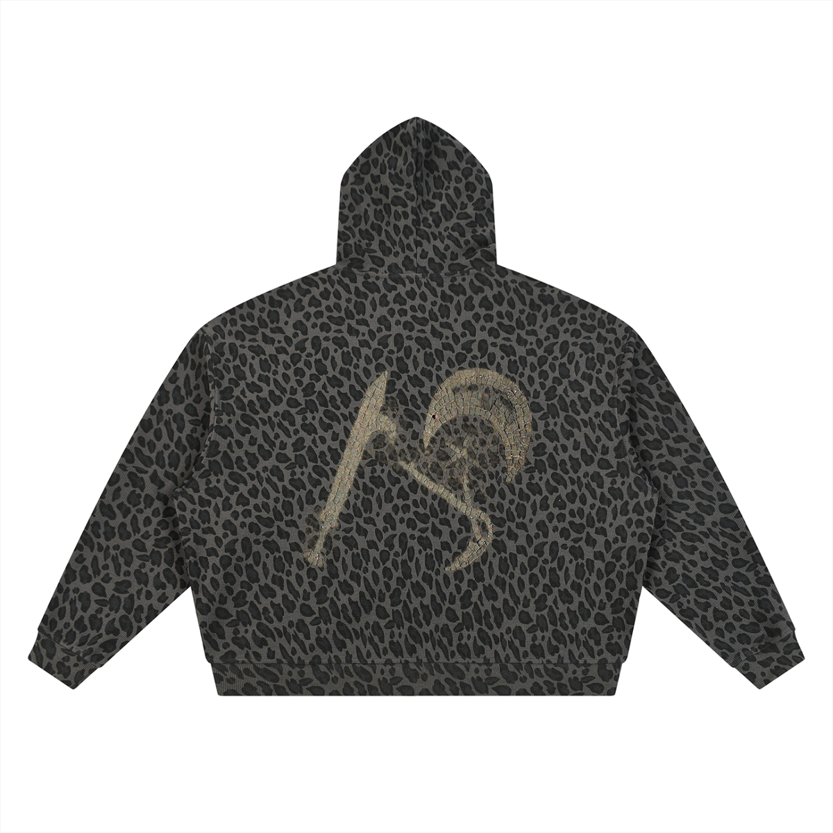 Lightbringersof2morro hoodie Unisex Leopard Print Waffle Full Zip Hoodie