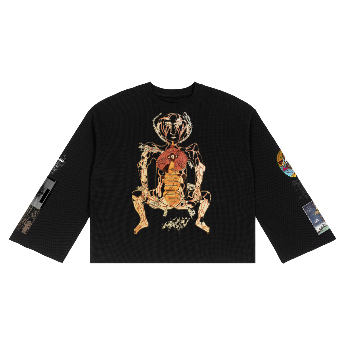 Talismanic shirt -Unisex Waffle Raw Edge T-Shirt