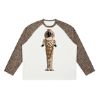 Fertility Goddess-Unisex Leopard Panel Waffle T-Shirt